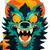 Kawaii Werewolf Design Vinyl Car Decal Sticker – Waterproof & UV-Resistant 3.4133333333333336"
