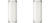 2x Polyform Boat Fender | HTM-1 White Ribbed Cylinder | 6.3 Inch Diameter x 15-1/2 Inch Length | PVC | Medium-Duty | Unique Polyform Valve