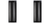 2x Polyform Boat Fender HTM-4 Black | Ribbed Cylinder for 40-50 Ft Boats, PVC Material