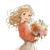 Anime Girl Bouquet V4 Vinyl Car Decal Sticker – Waterproof & UV-Resistant 6.826666666666667"
