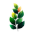 Curved Leaf Pattern Vinyl Car Decal Sticker – Waterproof & UV-Resistant 3.4133333333333336"