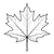 Maple Leaf Silhouette Vinyl Car Decal Sticker – Waterproof & UV-Resistant 6.826666666666667"
