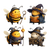 Cartoon Bees Halloween Vinyl Car Decal Sticker – Waterproof & UV-Resistant 3.4133333333333336"