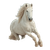 White Andalusian Stallion Vinyl Car Decal Sticker – Waterproof & UV-Resistant 3.4133333333333336"