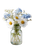 Floral Jar Arrangement Vinyl Car Decal Sticker – Waterproof & UV-Resistant 8.96"