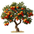 Orange Tree Magnet Vinyl Car Decal Sticker – Waterproof & UV-Resistant 3.4133333333333336"