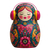 Matryoshka With Headphones Vinyl Car Decal Sticker – Waterproof & UV-Resistant 6.826666666666667"