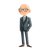 Confident Businessman Illustration V2 Vinyl Car Decal Sticker – Waterproof & UV-Resistant 3.4133333333333336"