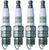 4x NGK G-Power Spark Plug UR5GP | Fine Platinum Tip, Durable & Anti-Corrosion, Fast Starts & Acceleration