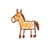 Child'S Horse Drawing Vinyl Car Decal Sticker – Waterproof & UV-Resistant 3.4133333333333336"