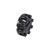 4x Coast To Coast Wheel Center Cap C10098FBK Fits Into OEM Wheel; Painted; Gloss Black; ABS Plastic; Set Of 2