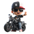 Chibi Boy Rider Vinyl Car Decal Sticker – Waterproof & UV-Resistant 3.4133333333333336"