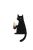 Black Cat Drinking V6 Vinyl Car Decal Sticker – Waterproof & UV-Resistant 8.96"