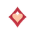 Rhombus Heart Vector Vinyl Car Decal Sticker – Waterproof & UV-Resistant 3.4133333333333336"