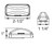 2x Optronics AL90 Series LED Clearance Light | Sonically Sealed, Waterproof | Polycarbonate Housing | Limited Lifetime Warranty