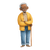 Elderly Storybook Character Vinyl Car Decal Sticker – Waterproof & UV-Resistant 6.826666666666667"