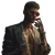 Cyberpunk Cartel Man Vinyl Car Decal Sticker – Waterproof & UV-Resistant 3.4133333333333336"