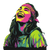 Retro Neon Woman V2 Vinyl Car Decal Sticker – Waterproof & UV-Resistant 3.4133333333333336"