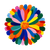 Colorful Daisy Vector Vinyl Car Decal Sticker – Waterproof & UV-Resistant 6.826666666666667"