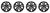 4x Upgrade Your Ford Explorer | Wheel Skin Set Of 4 | IMPOSTOR  18 Inch Gloss Black
