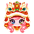 Cute Pony Illustration V4 Vinyl Car Decal Sticker – Waterproof & UV-Resistant 3.4133333333333336"