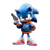 Sonic In Tracksuit V3 Vinyl Car Decal Sticker – Waterproof & UV-Resistant 3.4133333333333336"