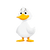 Cute Cartoon Duck V11 Vinyl Car Decal Sticker – Waterproof & UV-Resistant 3.4133333333333336"
