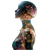 Translucent Robot Figure Vinyl Car Decal Sticker – Waterproof & UV-Resistant 3.4133333333333336"