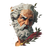 Luxurious Zeus Illustration Vinyl Car Decal Sticker – Waterproof & UV-Resistant 3.4133333333333336"