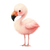 Baby Flamingo Illustration Vinyl Car Decal Sticker – Waterproof & UV-Resistant 6.826666666666667"