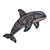 Aztec Killer Whale Vinyl Car Decal Sticker – Waterproof & UV-Resistant 3.4133333333333336"