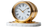 Gold Rim Clock Vinyl Car Decal Sticker – Waterproof & UV-Resistant 2.72"
