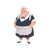 Chubby Maid Character Vinyl Car Decal Sticker – Waterproof & UV-Resistant 3.4133333333333336"