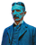 Nikola Tesla Portrait V7 Vinyl Car Decal Sticker – Waterproof & UV-Resistant 8.0"
