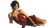 Woman In Nightgown V3 Vinyl Car Decal Sticker – Waterproof & UV-Resistant 2.72"