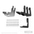 Ford F-Series 2015-2023 | 5 Inch PRO TRAXX Nerf Bar Black Steel | Mount Kit Included