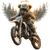 Angel Biker Teddy Vinyl Car Decal Sticker – Waterproof & UV-Resistant 6.826666666666667"