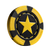Yellow Poker Chip Vinyl Car Decal Sticker – Waterproof & UV-Resistant 3.4133333333333336"