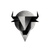 Abstract Bull Head V2 Vinyl Car Decal Sticker – Waterproof & UV-Resistant 6.826666666666667"