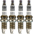4x Autolite Spark Plug | Double Platinum OE Replacement | Plasma-Welded Tips | Improved Durability | Copper Core