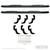 Enhance Your Ride with Westin Automotive PRO TRAXX Nerf Bar | 5 Inch Oval Bent Steel | Black Powder Coated | With Step Pads