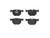 4x X6,X5 2007-2019 Brake Pad Set | Low-Dust Formulations, Premium Quality, ECE-R90 Certified