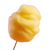 Yellow Cotton Candy Vinyl Car Decal Sticker – Waterproof & UV-Resistant 3.4133333333333336"