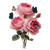 Pink Roses Butterflies Vinyl Car Decal Sticker – Waterproof & UV-Resistant 3.4133333333333336"
