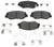 4x Raybestos R-Line D914 Ceramic Brake Pads | OE Replacement, Noise Reduction, Set of 4