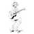 Skateboarding Guitarist Girl Vinyl Car Decal Sticker – Waterproof & UV-Resistant 3.4133333333333336"