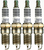 4x Autolite Double Platinum Spark Plug | OE Replacement Efficiency | Superior DIS Engine Performance