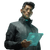 Futuristic Data Analyst Vinyl Car Decal Sticker – Waterproof & UV-Resistant 3.4133333333333336"
