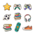 Playful Sticker Elements Vinyl Car Decal Sticker – Waterproof & UV-Resistant 6.826666666666667"