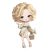 Chibi Flower Girl V2 Vinyl Car Decal Sticker – Waterproof & UV-Resistant 3.4133333333333336"